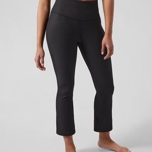 Athleta ELATION RIB CROP FLARE Black Regular XS